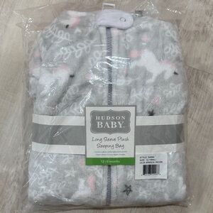 Hudson Baby Soft Gray Plush Sleeping Bag